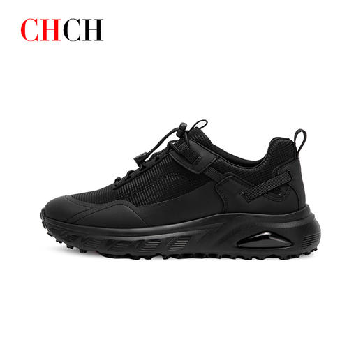 CHCH平衡鞋2024秋冬新品牛皮拼接气垫底运动休闲男鞋CO2A2011 商品图1