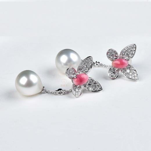 【蝶舞】海螺珠珍珠耳坠-ZZ12410017 商品图2