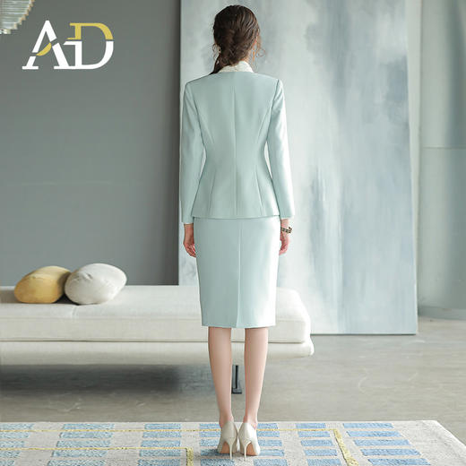 AD主持人正装女高端工作服职业装气质女神范西装套装裙售楼部工装 商品图4
