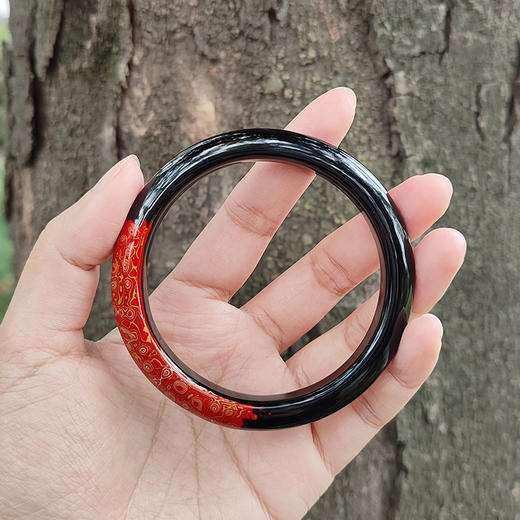 工艺美术师邵磊磊 漆器手镯 商品图5
