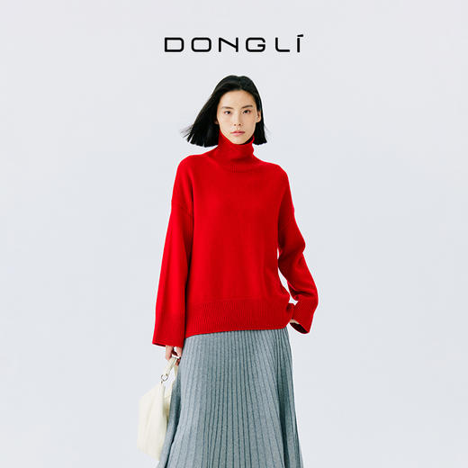 东黎 •  山羊绒女士秋冬高领羊绒衫 3366 商品图0