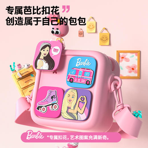 芭比娃娃联名儿童斜挎包，正版IP授权，手提单肩挎包包 商品图2
