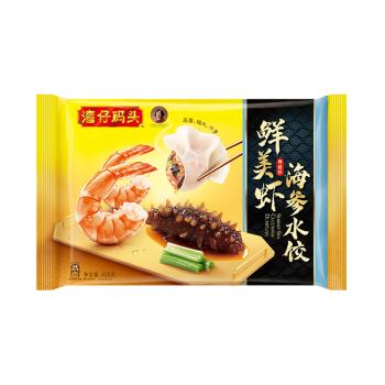 湾仔码头鲜美虾海参水饺400g24只早餐食品速食半成品面点饺子 商品图1