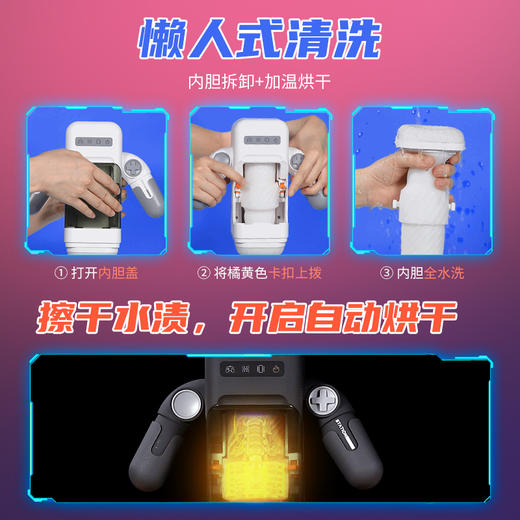 EasyLive 电玩飞机杯 全自动加热吮吸吞吐成人名男人倒器发泄自慰杯用品 商品图6