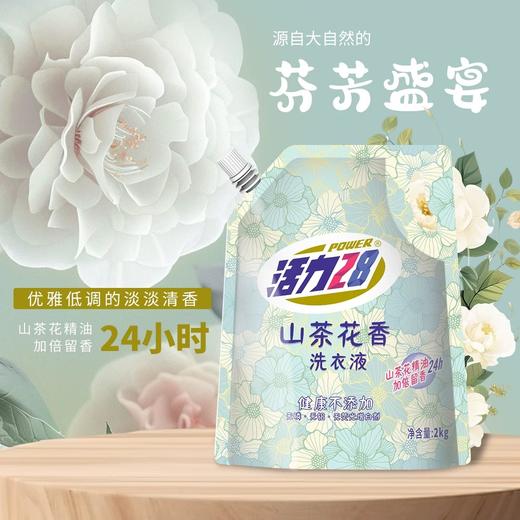 活力28山茶花香洗衣液  2kg/袋 商品图2