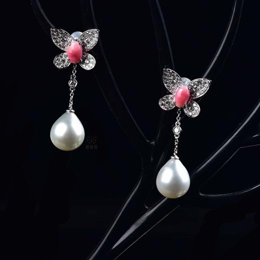 【蝶舞】海螺珠珍珠耳坠-ZZ12410017 商品图4