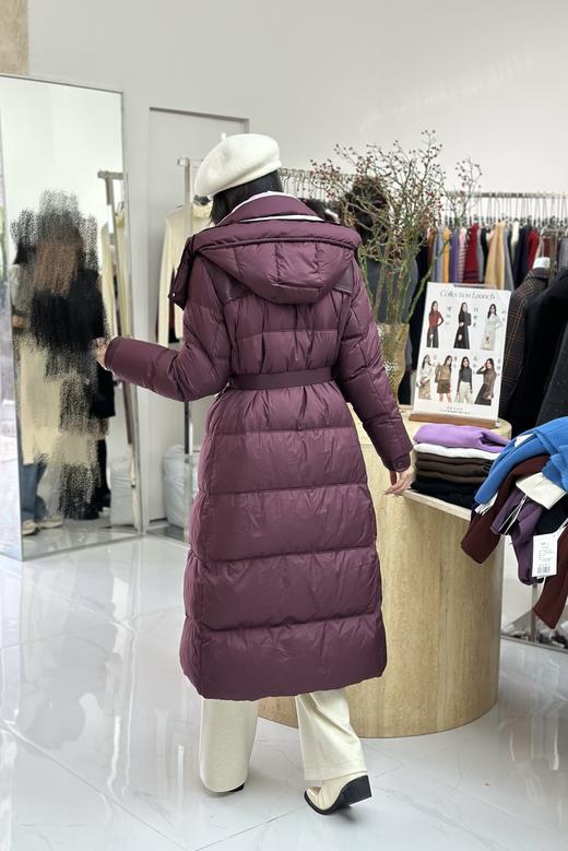 74YRDB155#拼皮连帽羽绒长款 商品图1