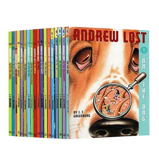 【赠原声音频·蓝思490L-600L】Andrew Lost 18册 安德鲁不见了系列章节书18册 自然科学科普小百科 美国小学推荐课外英语读物 英文版原版书籍 商品图1