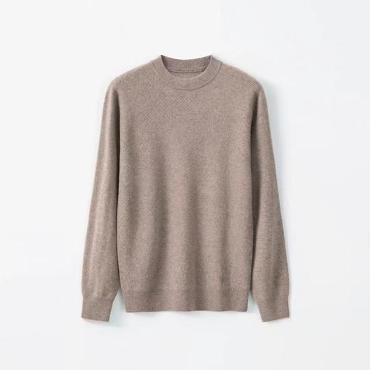 【羊毛+羊绒套头衫】占姆士羊毛羊绒衫男加厚毛衣半高领100%羊毛抗起球 商品图4