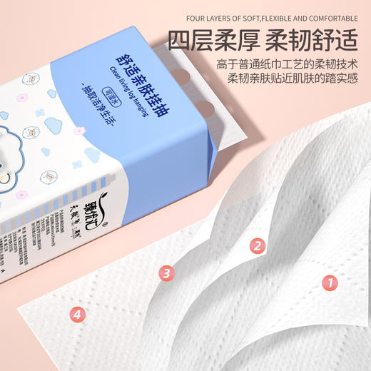 送挂钩【加大加宽分量足！提挂式抽纸】10提悬挂式抽纸家用实惠装卫生纸亲肤柔软面巾纸 商品图3