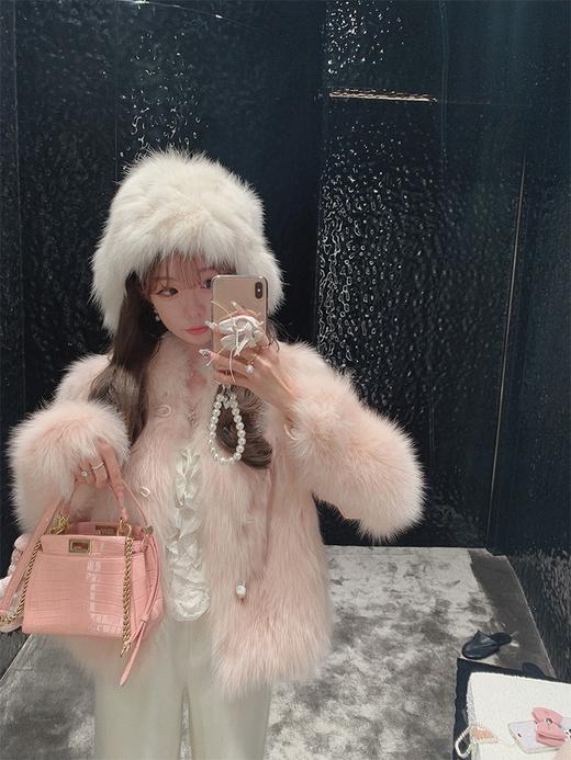 金蘑菇菇 l'enfant甜心小奶狐/ 整皮狐狸毛轻奢皮草外套女高级感 商品图1