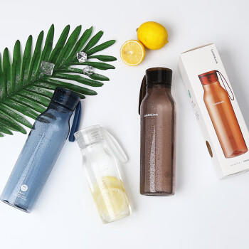 乐扣乐扣（LOCK&LOCK）夏季运动水杯简约塑料杯户外便携水壶男女学生杯子白色350ML 商品图8