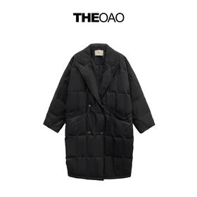 枪驳领羽绒服