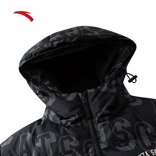 安踏速暖羽绒丨百搭羽绒服男冬季新款宽松连帽夹克外套152448904N 商品图2