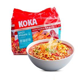 KOKA 香辣虾味快熟宽面（油炸方便面） 425g/袋