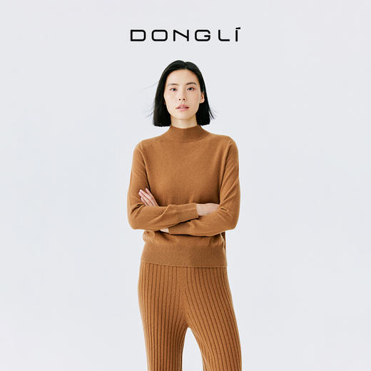 东黎 • 山羊绒女士秋冬全成型半高领套头衫 2594 商品图4