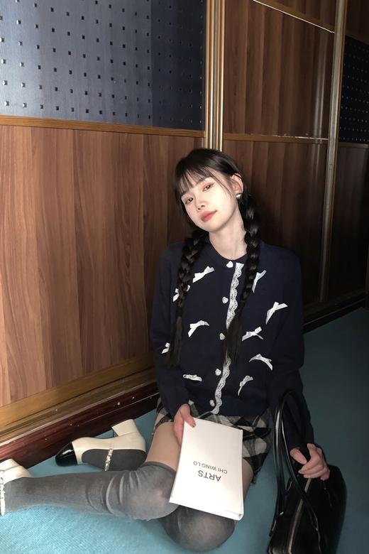 LNNNS 甜美蝴蝶结针织上衣 19754 商品图2