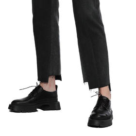 【顺丰包邮】44307 洛诗琳进口优质牛皮德比鞋系带刀锋跟真皮鞋12129