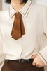 LNNNS 米色领结翻领衬衫上衣 19794 商品缩略图3