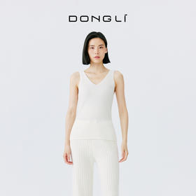 东黎 • 小山羊绒女士秋冬季V领双面无痕保暖打底背心 2022