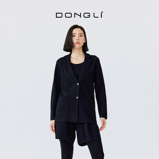 东黎 • 山羊绒女士春夏季精纺西服两粒扣开衫 4211 商品图2