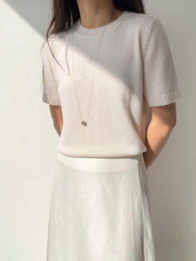 Puree｜#1967 short sleeves cashmere TOP 羊绒短袖针织上衣 [白 / 驼 / 绿 / 蓝 / 黄]