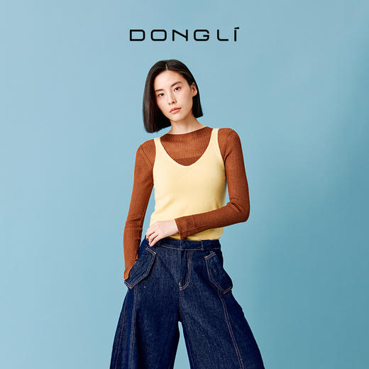 东黎 • 山羊绒女士秋冬休闲舒适打底背心 4087 商品图5
