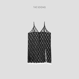 THESOONG"法式优雅"挺阔感不规则撞色浮雕蕾丝吊带裙HWQZ6093