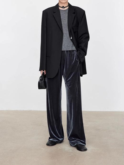 真丝丝绒阔腿裤 C12TJ-99973 商品图8