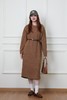 HAYES 咖色圆领长款加绒连衣裙 19784 商品缩略图0