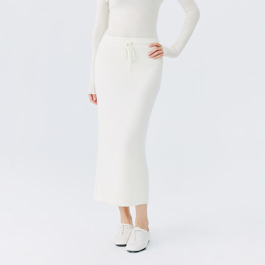 东黎 • 小山羊绒女士秋冬气质一步裙 21F15 商品图5