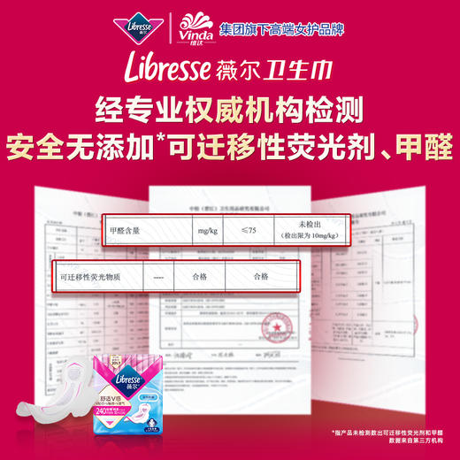 【99任选10】Libresse薇尔卫生巾日夜用试用套组 V感超薄亲肤棉柔小V巾使 商品图1