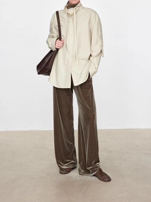 真丝丝绒阔腿裤 C12TJ-99973 商品图7