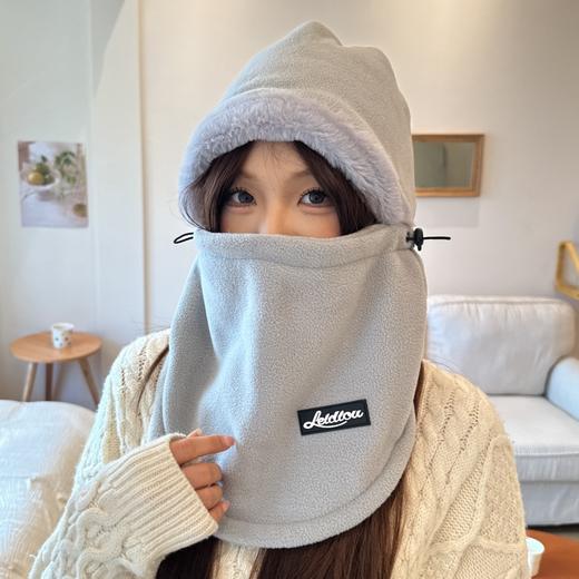 【防风防寒，保暖又时尚！】秋冬男女防风帽子围脖一体 骑行帽保暖防风防寒 套头加绒加厚护耳帽-QQ 商品图8