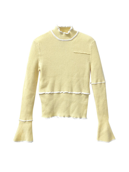 撞边百搭羊绒女衫 商品图2