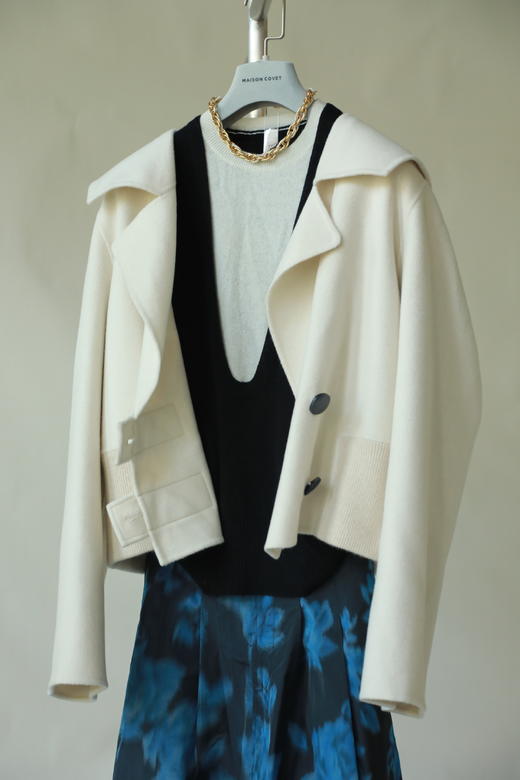 MAISON COVET 纯山羊绒双排扣外套 商品图11