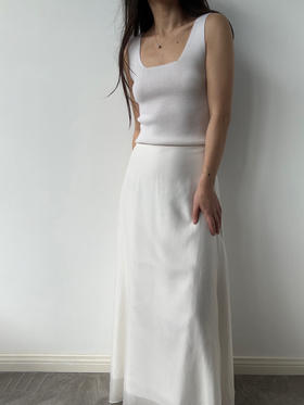 VC｜AW24022 Cedar A line skirt  [ 半身裙 黑 / 白 ]