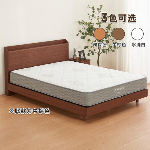 【家具】小单人/单人/双人/大双人床 吉欧2 浅棕/中棕/水洗白 商品图3