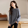CC-J6618慵懒风钉珠中领毛衣女秋冬2024新款洋气内搭套头打底衫针织上衣 商品缩略图1