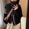 ThomBr*wne /汤*布朗 四杠针织袖拼接立领羽绒服 商品缩略图2