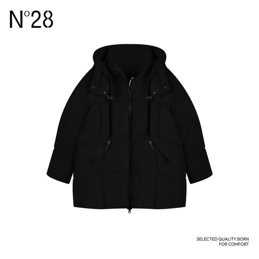 【破价】N°28 冬新款鹅绒外套连帽轻奢时尚短款鹅绒服8A51Y032 商品图1