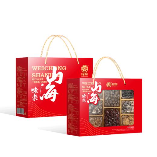 绿帝味崇山海菌菇桂圆红枣干货礼盒800g 商品图0