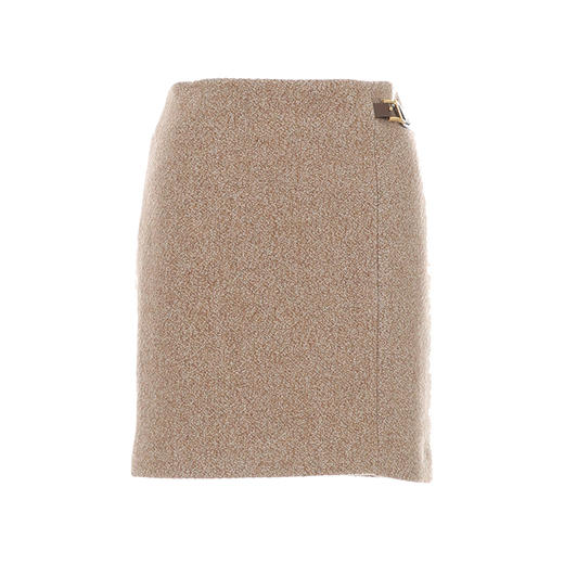 VIMAGE纬漫纪冬季新款100%绵羊毛时尚简约高腰包臀显瘦短裙半身裙V2206825 商品图6