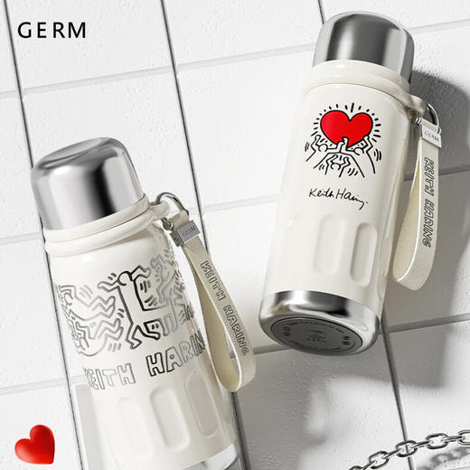 【自营】 格沵GERM 凯斯哈林系列迷你律动保温杯 S316不锈钢 长效保温 580ml 3色可选 商品图0