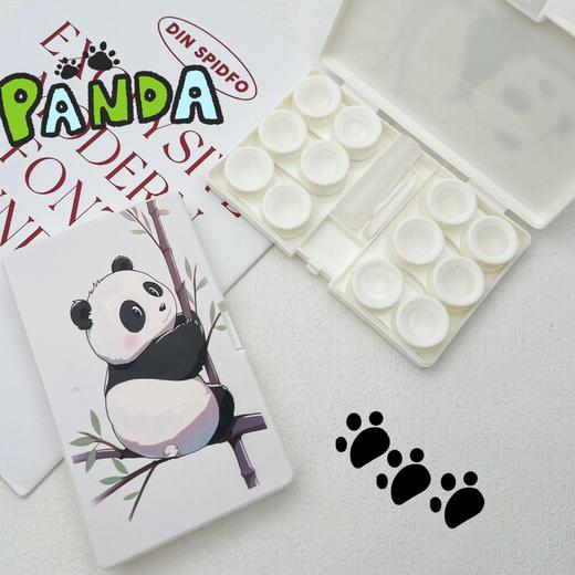 新款可爱多付装六副装美瞳盒隐形眼镜盒伴侣盒8085【图案混发】 商品图13