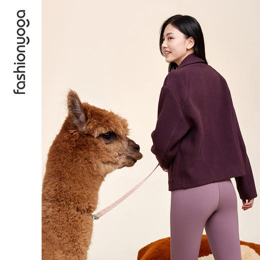 凡圣瑜伽泰迪绒休闲外套F14873 商品图9
