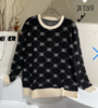 QG21739#撞色提花圆领针织衫 商品缩略图0
