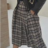 【顺丰包邮】42514 洛诗琳秋冬百搭氛围感复古格纹百褶半身裙686 商品缩略图4