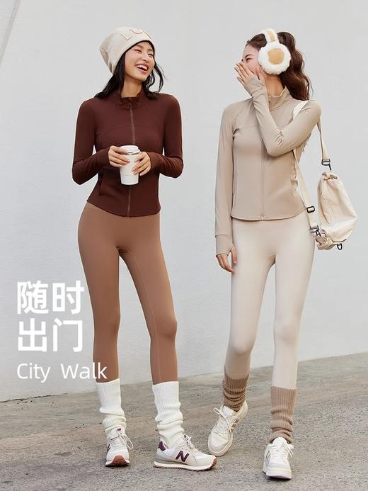 neverme新款运动外套女加绒修身立领运动跑步健身瑜伽服SC5844（不含裤子） 商品图0