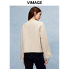 VIMAGE纬漫纪气质圆领小香风羊毛羊绒毛呢外套冬季新款V2203833 商品缩略图4